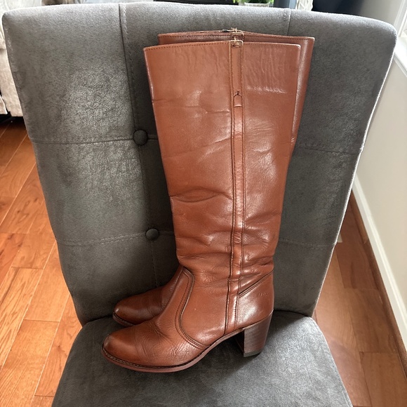 Dexter Shoes - Women’s Vintage 70’s Dexter Cognac Brown Leather Pull On Boots Size 8.5 M